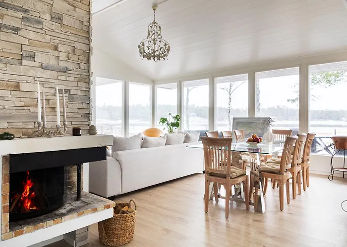 Dyyni - South Facing - Seafront - Jacuzzi 别墅 *